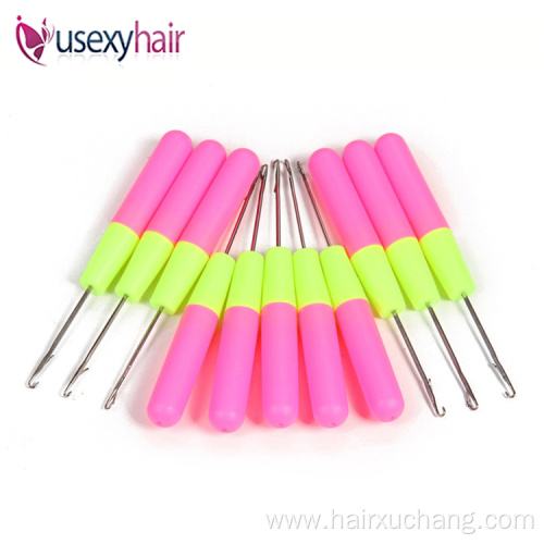 Wholesale Big Plastic Handle Hook Pulling Hook Needle Ventilating Wig Needle In Hair Extension Tools